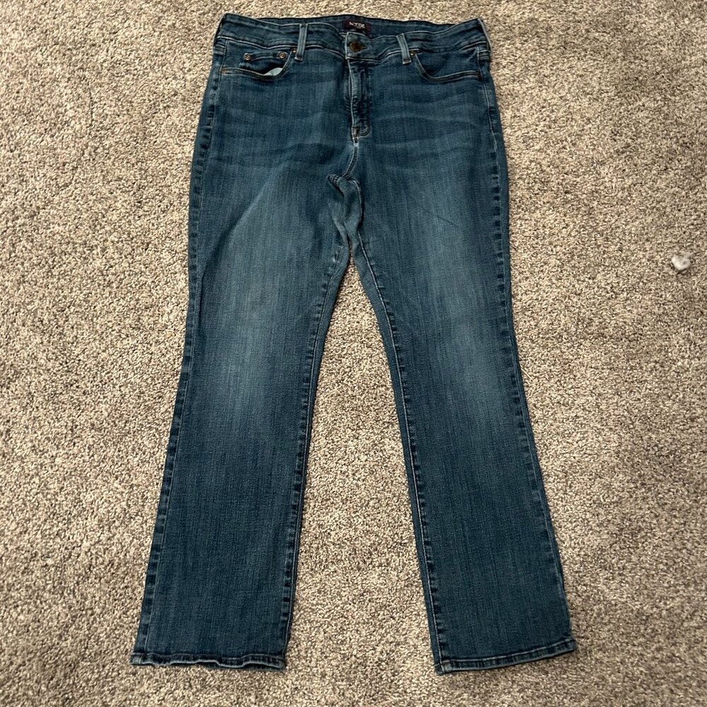 NYDJ Mid-Wash 16P Marilyn Straight Jeans
